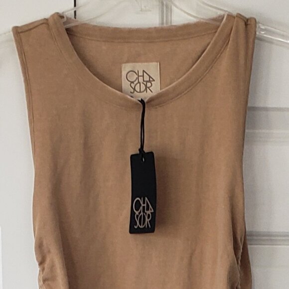 NWT: Chaser Vintage Ribbed Drawstrings Sides Muscle Tank Size Small - Picture 4 of 6